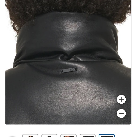 NWT! Marc New York Performance by Andrew Marc PUFFER VEST Faux Leather black new - Picture 12 of 15